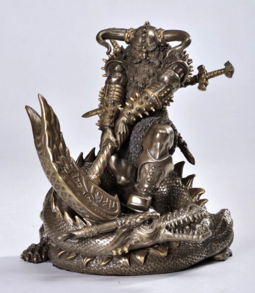 Thor Sculpture Scandinavian Warrior Viking
